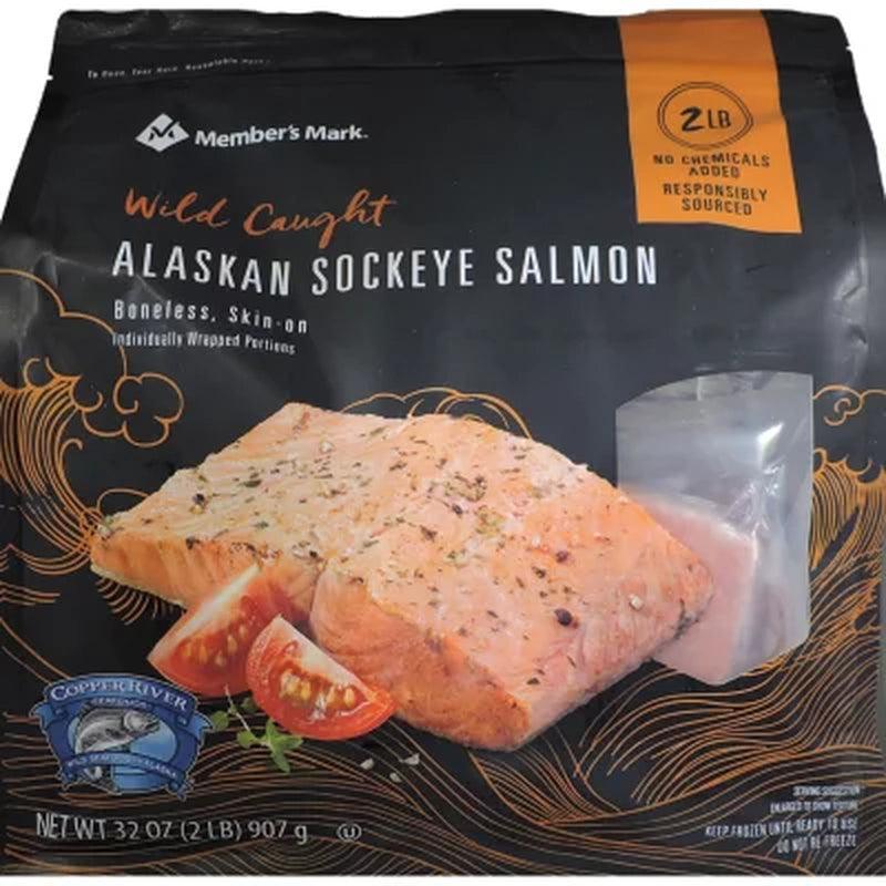 Member'S Mark Wild-Caught Alaskan Sockeye Salmon, Frozen (2 Lbs.)