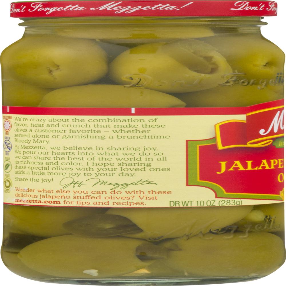 Mezzetta Jalapeño Stuffed Olives 16 Fl Oz Jar