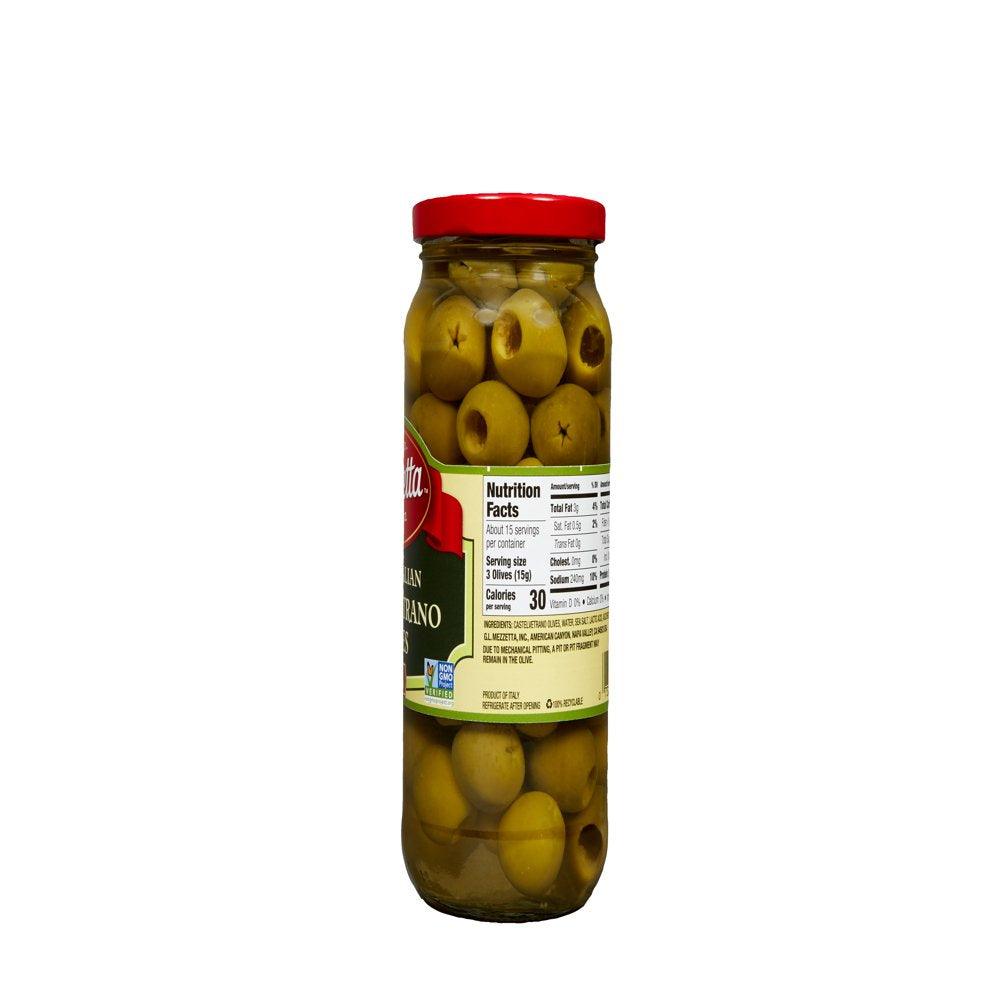 Mezzetta Pitted Italian Castelvetrano Olives, 8 Oz