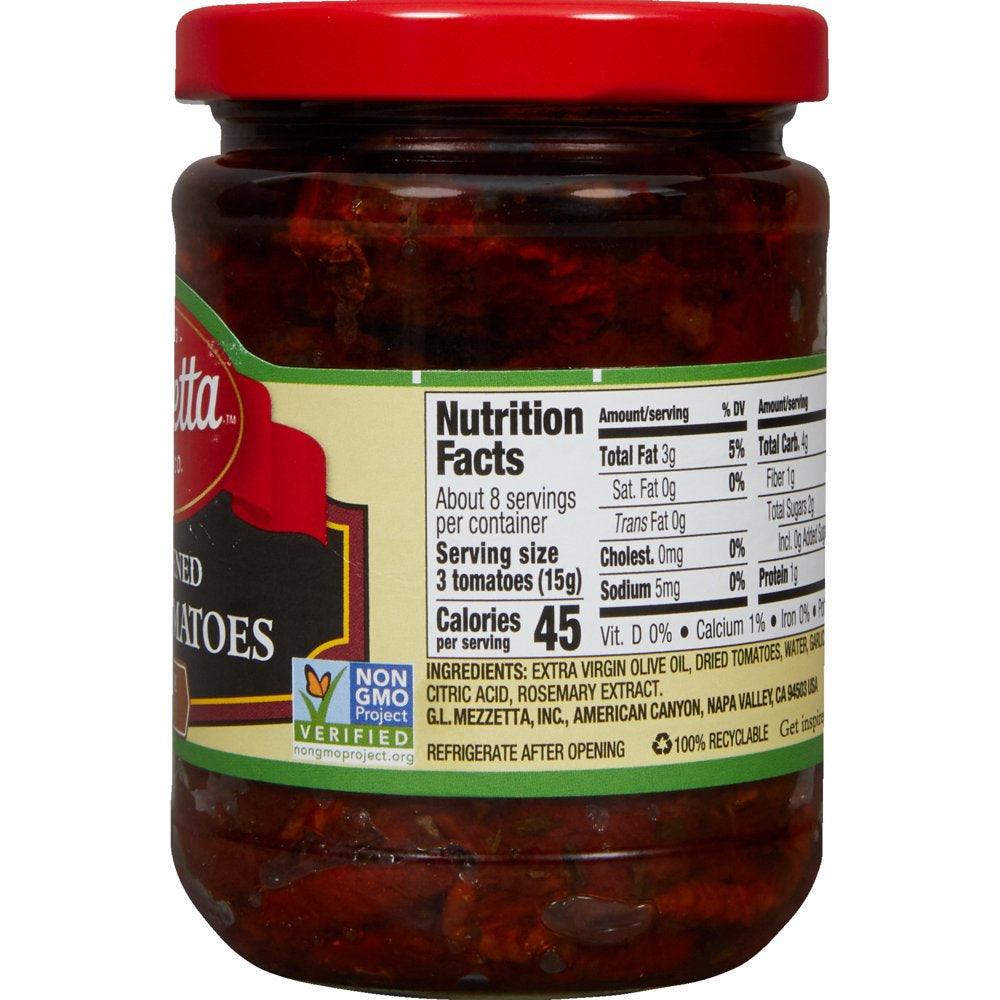 Mezzetta Sun-Ripened Dried Tomatoes Sulfite Free 8 Fl Oz Jar