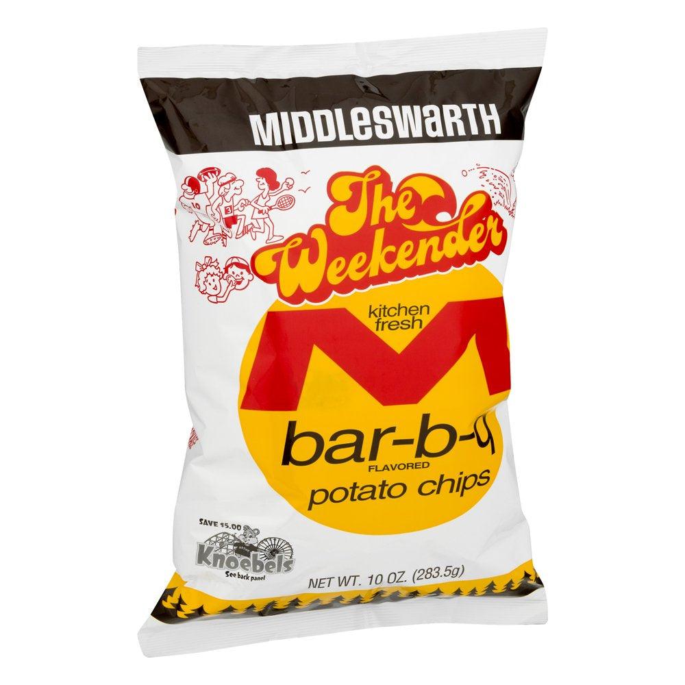 Middleswarth the Weekender Bar-B-Q Potato Chips, 10 Oz.