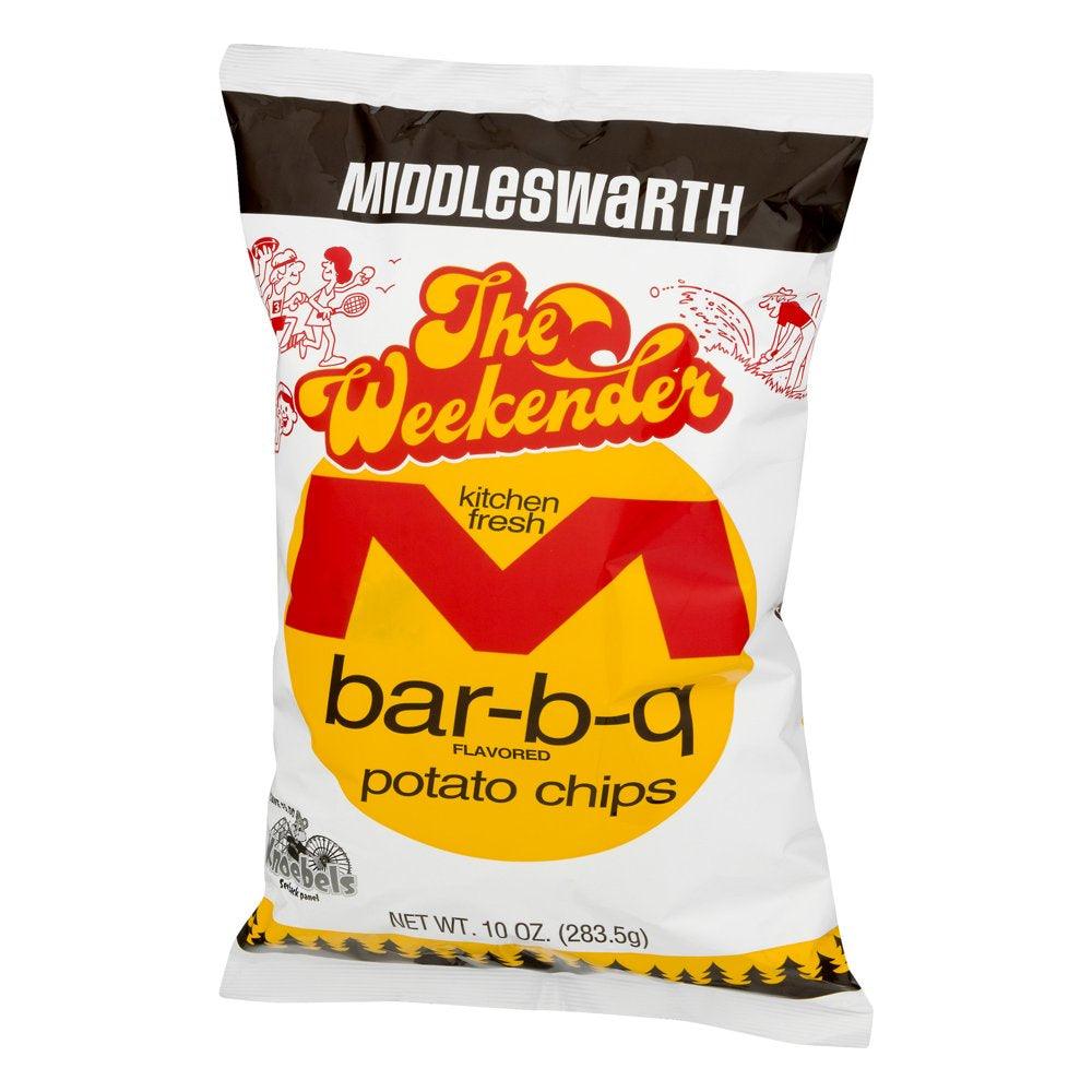 Middleswarth the Weekender Bar-B-Q Potato Chips, 10 Oz.