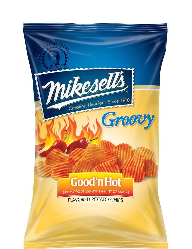 Mikesell'S Groovy Good 'N Hot Flavored Potato Chips, 9.5 Oz.