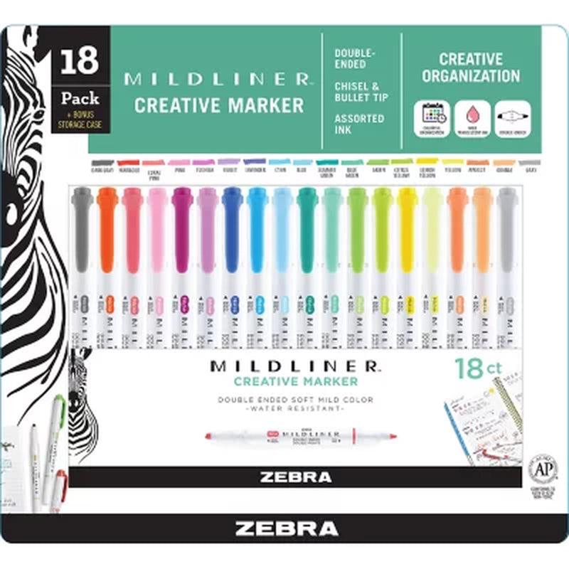 Mildliner Double Ended Highlighter Assorted 18 Pk.