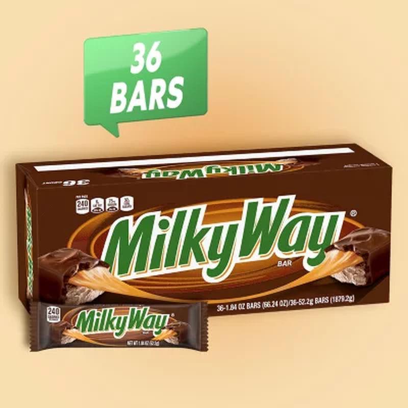 Milky Way Full Size Bulk Chocolate Candy Bars (1.84 Oz., 36 Ct.)