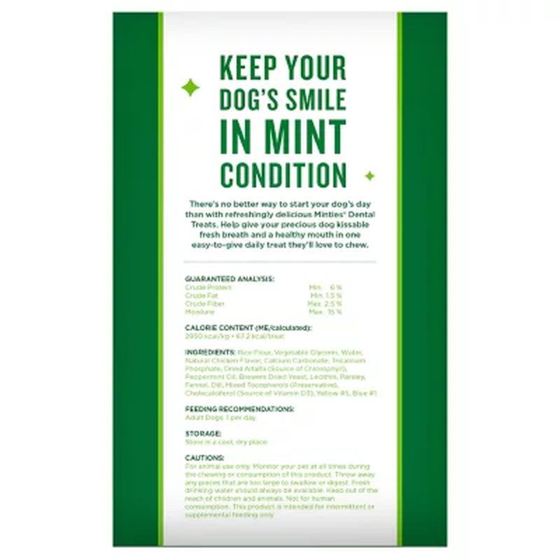 Minties Dental Dog Bone Treats, Maximum Mint (40 Ct.)