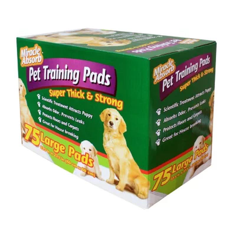 Miracle Absorb Pet Training Pads, Large (75 Ct.)