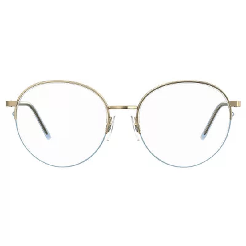 Moschino Love MOL569 SC Eyewear, Gold & Soft Blue