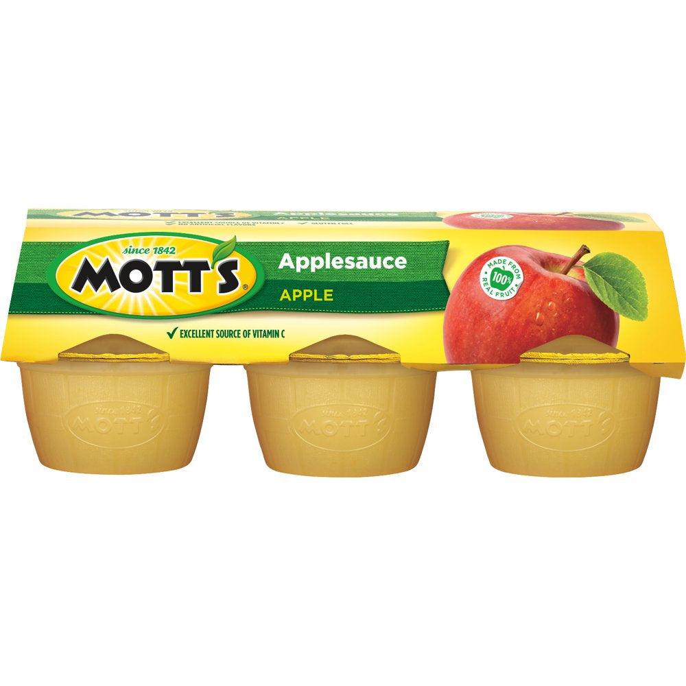 Mott'S Applesauce, 4 Oz, 6 Count Cups