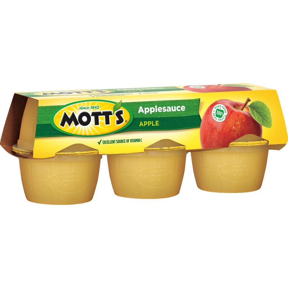 Mott'S Applesauce, 4 Oz, 6 Count Cups