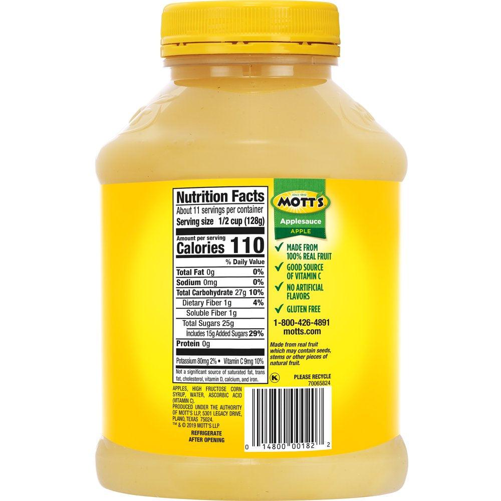 Mott'S Applesauce, 48 Oz, Jar