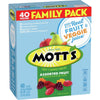 Mott'S Fruit Flavored Snacks, Assorted Fruit, Pouches, 0.8 Oz, 40 Ct