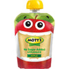 Mott'S No Sugar Added Applesauce, 3.2 Oz, 12 Count Clear Pouches