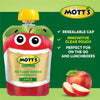 Mott'S No Sugar Added Applesauce, 3.2 Oz, 12 Count Clear Pouches