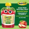 Mott'S No Sugar Added Applesauce, 3.2 Oz, 12 Count Clear Pouches