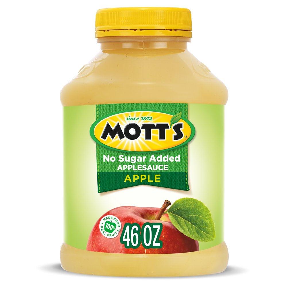 Mott'S No Sugar Added Applesauce, 46 Oz, Jar