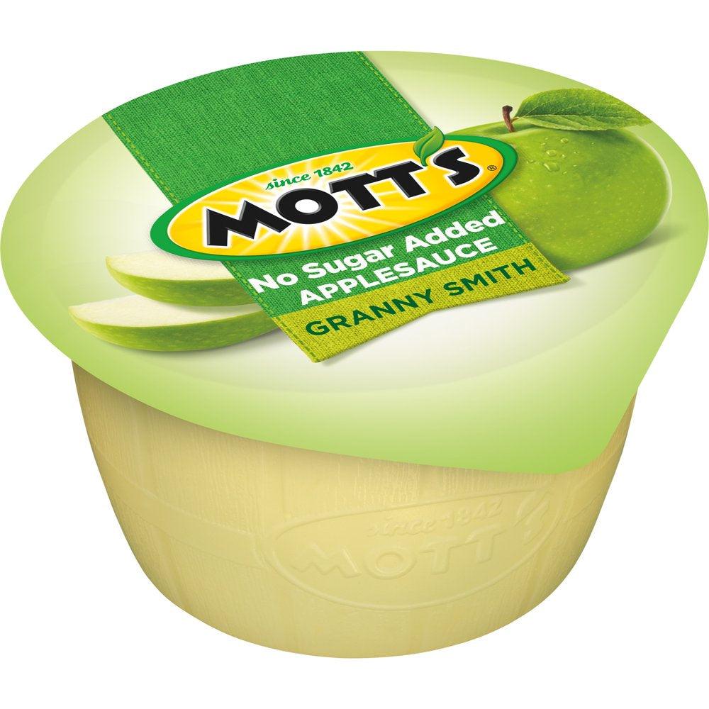 Mott'S No Sugar Added Mixed Berry Applesauce, 3.9 Oz, 6 Count Cups