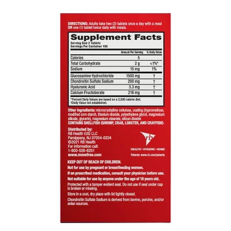 Move Free Advanced, Joint Health Support Supplement (200 Ct.)