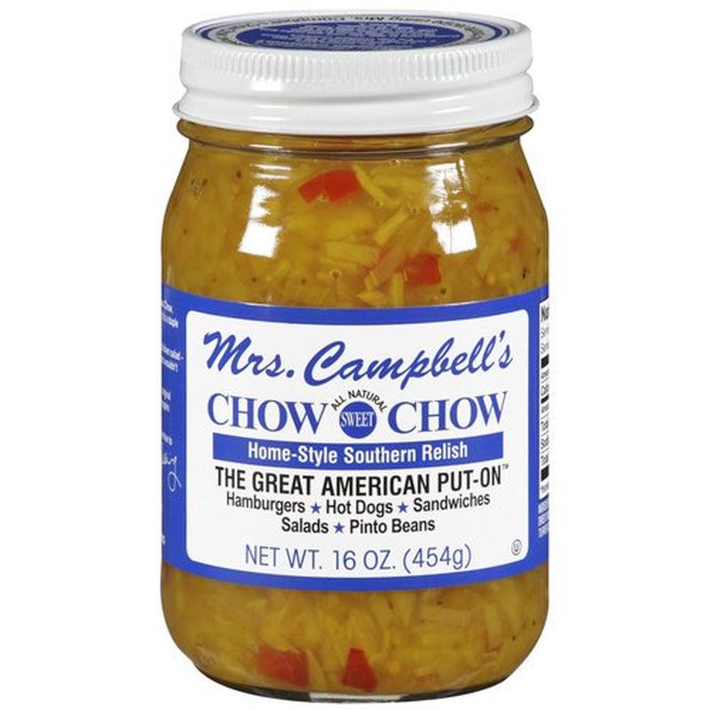 Mrs. Campbell'S Sweet Chow Chow Relish, Gluten Free, 16 OZ