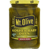 Mt. Olive Kosher Baby Dill Pickles, 24 Fl Oz Jar