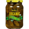 Mt. Olive Organic Kosher Whole Baby Dill Pickles, 16 Fl Oz Jar