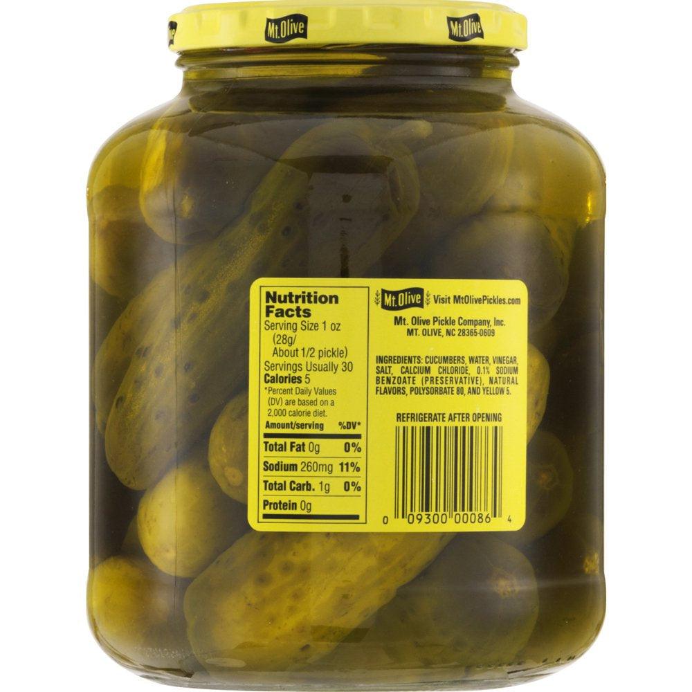 Mt. Olive Whole Kosher Dill Pickles, 46 Fl Oz Jar