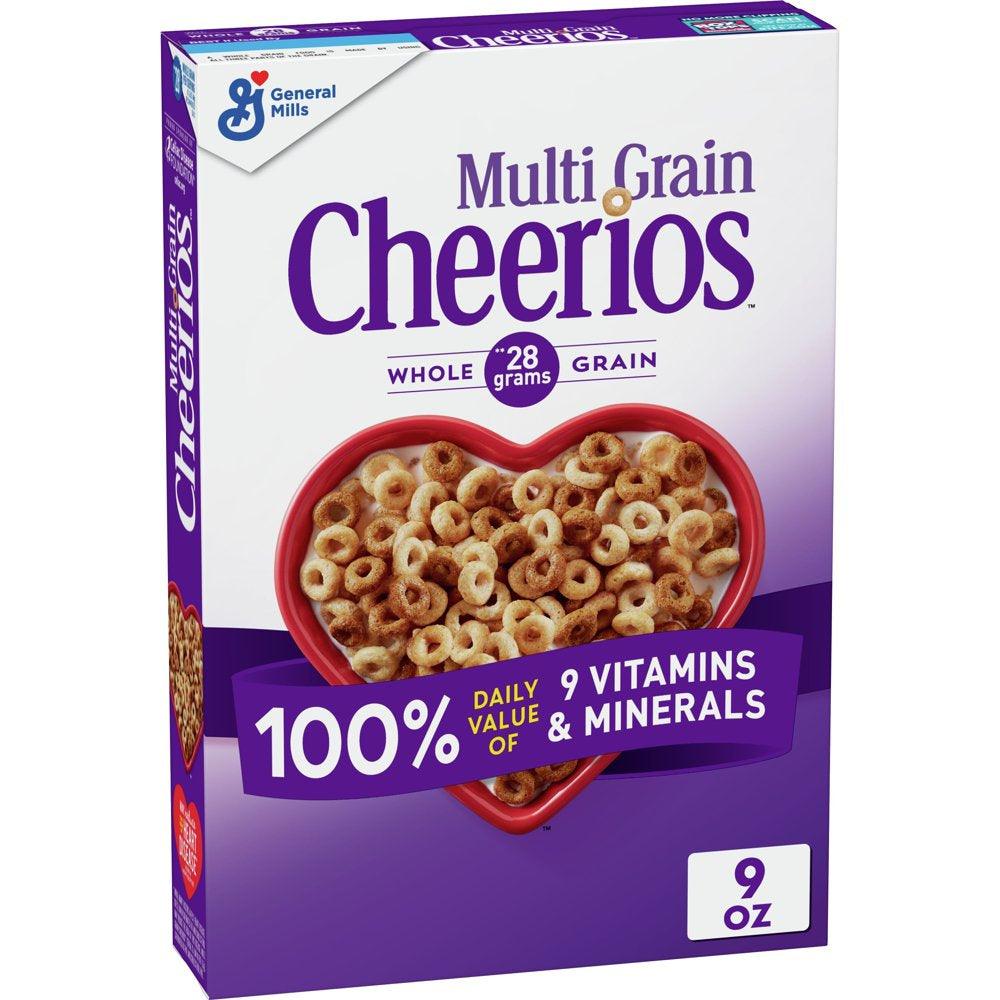 Multi Grain Cheerios Heart Healthy Cereal, 9 OZ Cereal Box