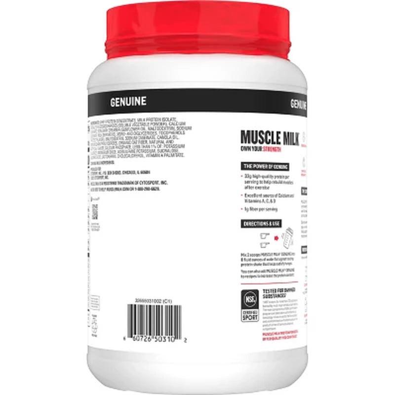 Muscle Milk Genuine Protein Powder, Vanilla Cream (39.5 Oz.)