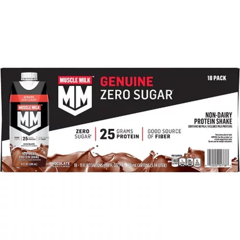 Muscle Milk Genuine Protein Shake, Chocolate (11 Fl. Oz., 18 Pk.)