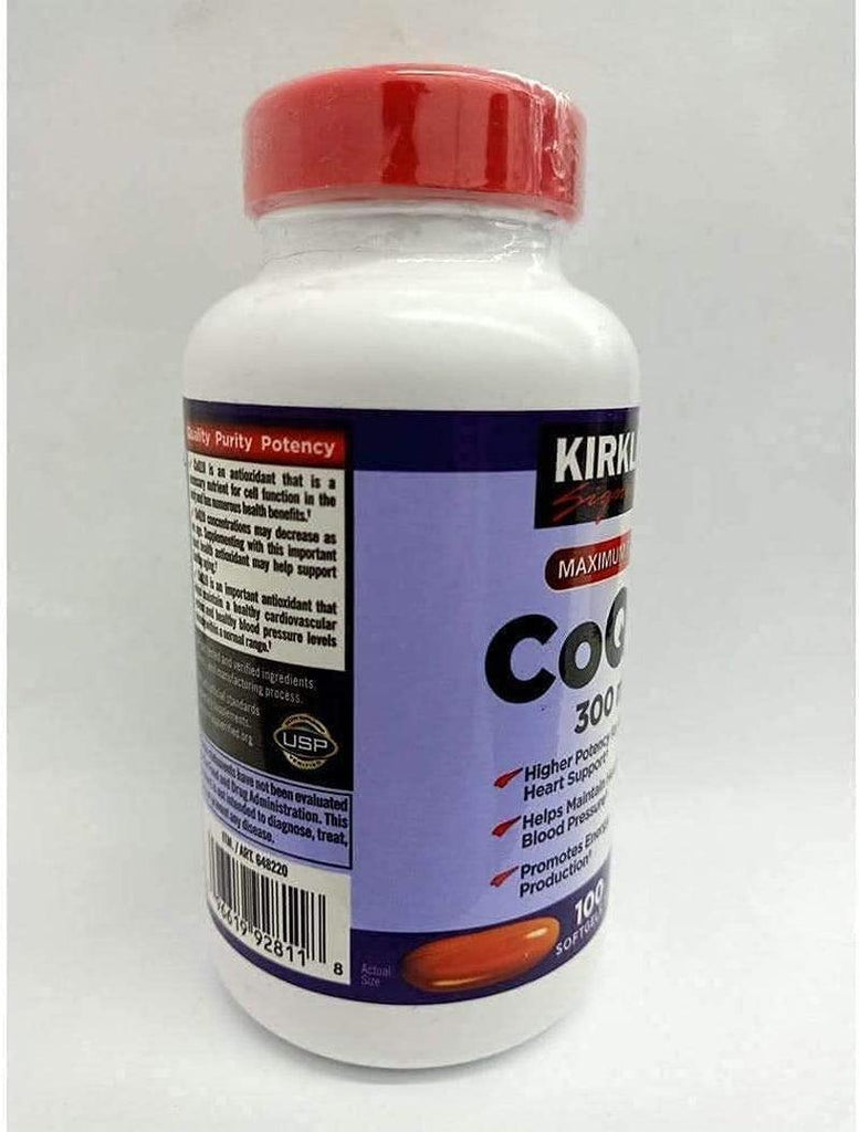 MVOWIZON Kirkland Signature Maximum Potency Coq10 300 Mg 100 Softgels Each, Purple