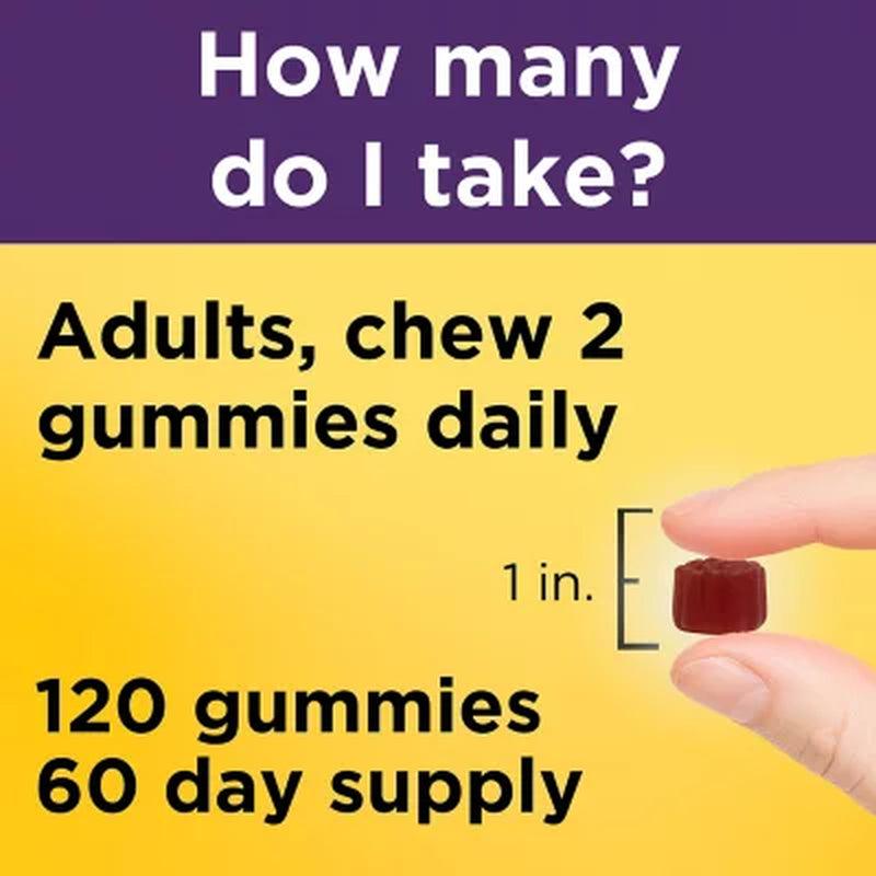 Nature Made Elderberry Gummies with Zinc and Vitamin C, for Immune Support Help (120 Ct.)