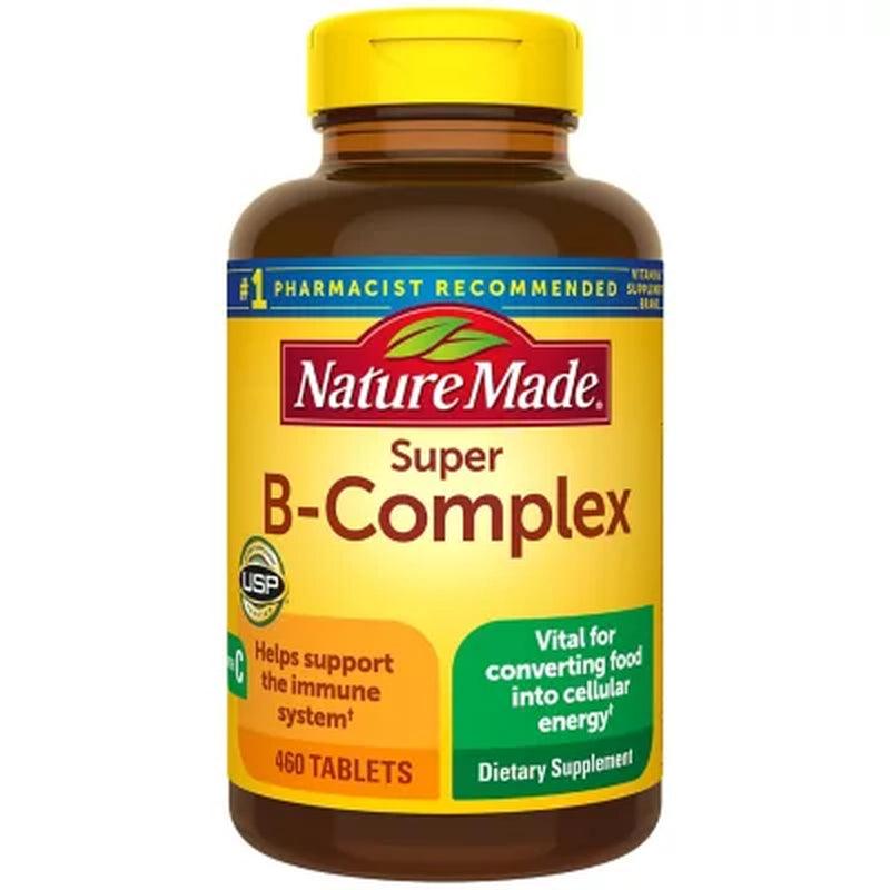 Nature Made Super B-Complex Tablets for Metabolic Health (460 Ct.)