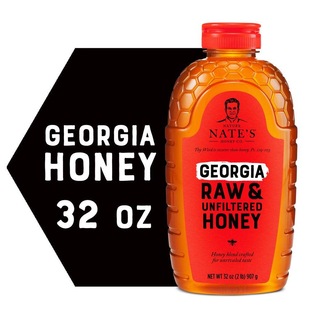 Nature Nate'S Georgia Honey: 100% Pure, Raw and Unfiltered Honey - 32 Fl Oz