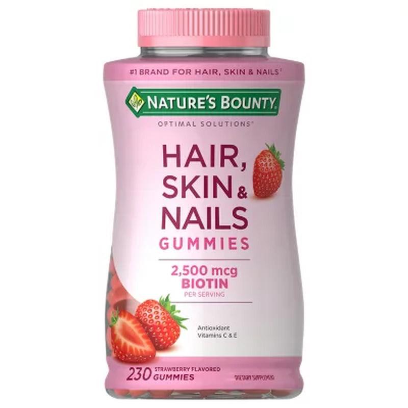 Nature'S Bounty Hair, Skin, and Nails Vitamin Gummies with Biotin (230 Ct.)