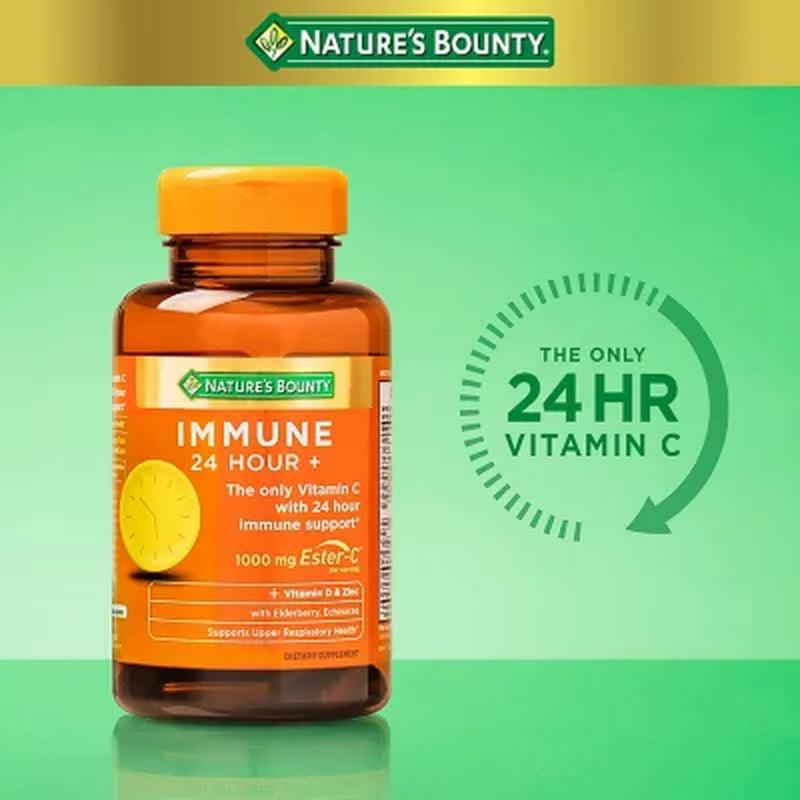 Nature’S Bounty Immune 24 Hour + Immune Support Softgels, 1000Mg Vitamin C (120 Ct.)