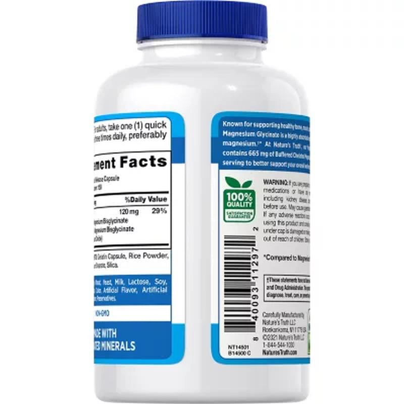 Nature'S Truth Magnesium Glycinate 665Mg (150 Ct.)