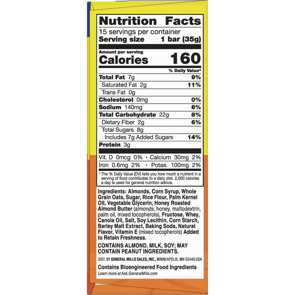 Nature Valley Granola Bars, Sweet and Salty Nut, Almond, 1.2 Oz, 15 Ct