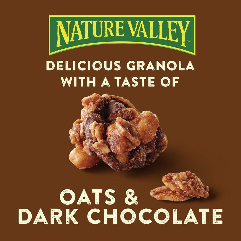 Nature Valley Protein Granola, Oats and Dark Chocolate, Resealable Bag, 11 OZ