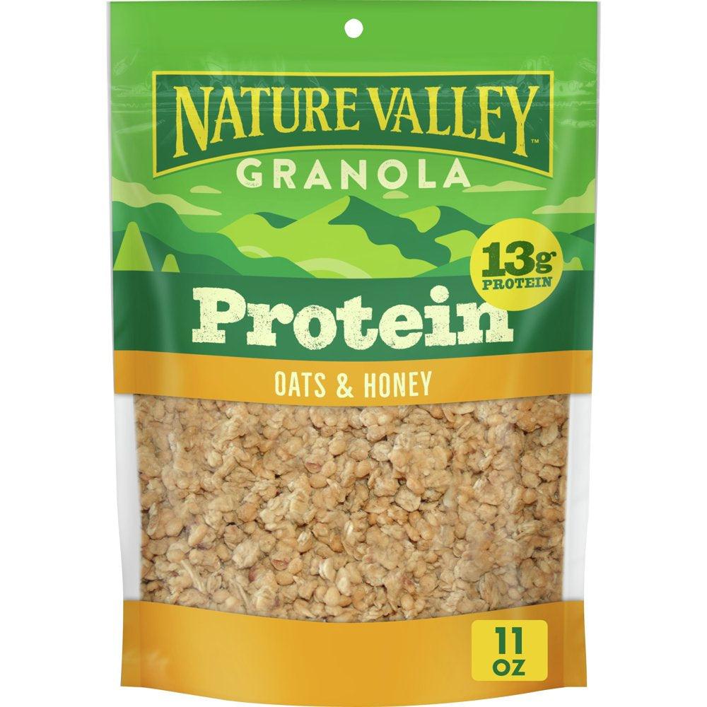 Nature Valley Protein Granola, Oats and Honey, Resealable Bag, 11 Oz