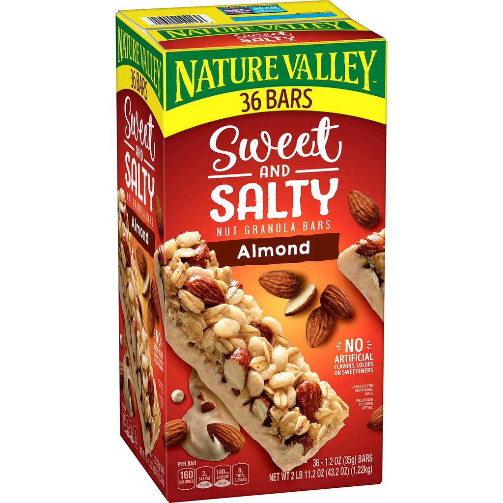 Nature Valley Sweet and Salty Nut Almond Granola Bars 36 Ct *SO GOOD!