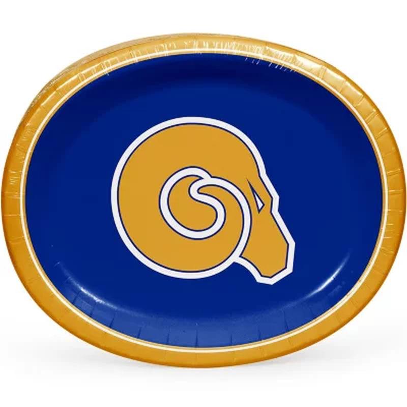 NCAA HBCU Paper Platter Plates, 10" X 12" (50 Ct.) (Choose Your Team)