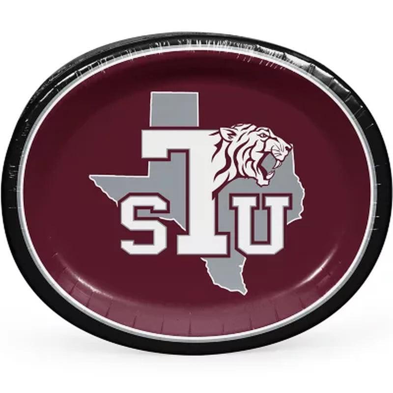 NCAA HBCU Paper Platter Plates, 10" X 12" (50 Ct.) (Choose Your Team)