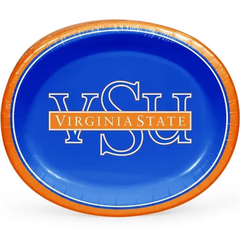 NCAA HBCU Paper Platter Plates, 10" X 12" (50 Ct.) (Choose Your Team)