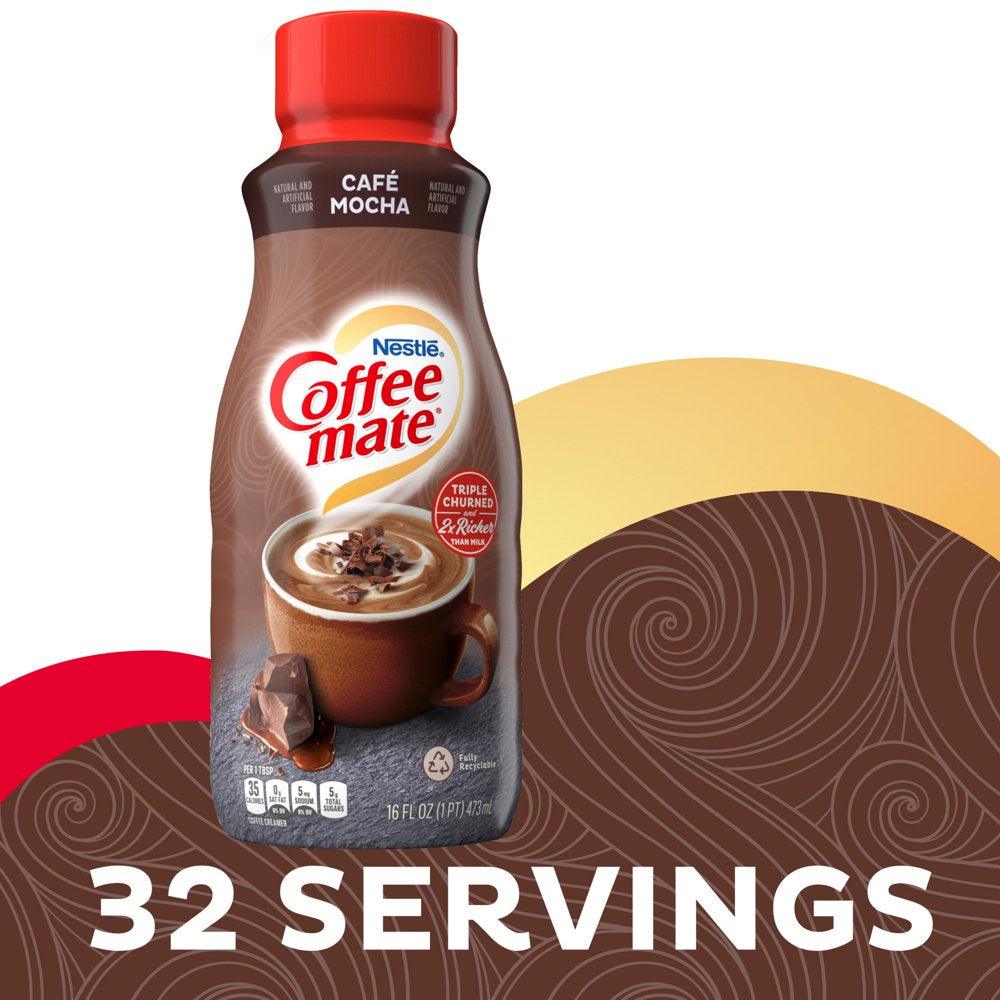 Nestle Coffee Mate Cafe Mocha Liquid Coffee Creamer, 16 Fl Oz