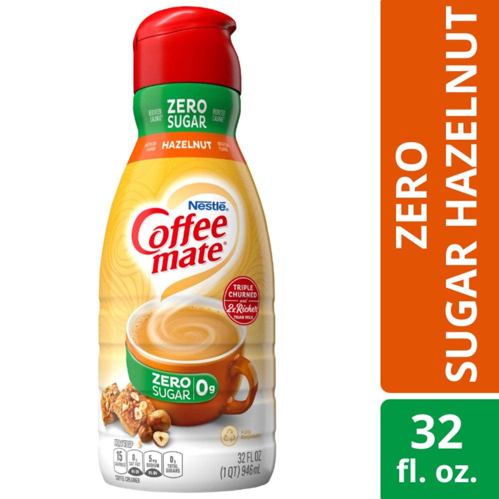 Nestle Coffee Mate Liquid Hazelnut Sugar Free Coffee Creamer, 32 Fl Oz