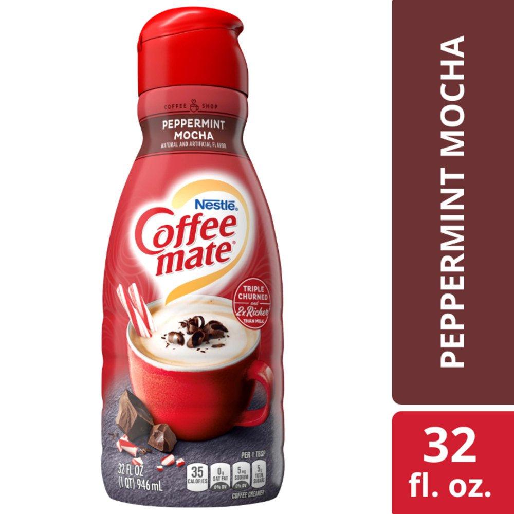 Nestle Coffee Mate Peppermint Mocha Liquid Coffee Creamer, 32 Fl Oz