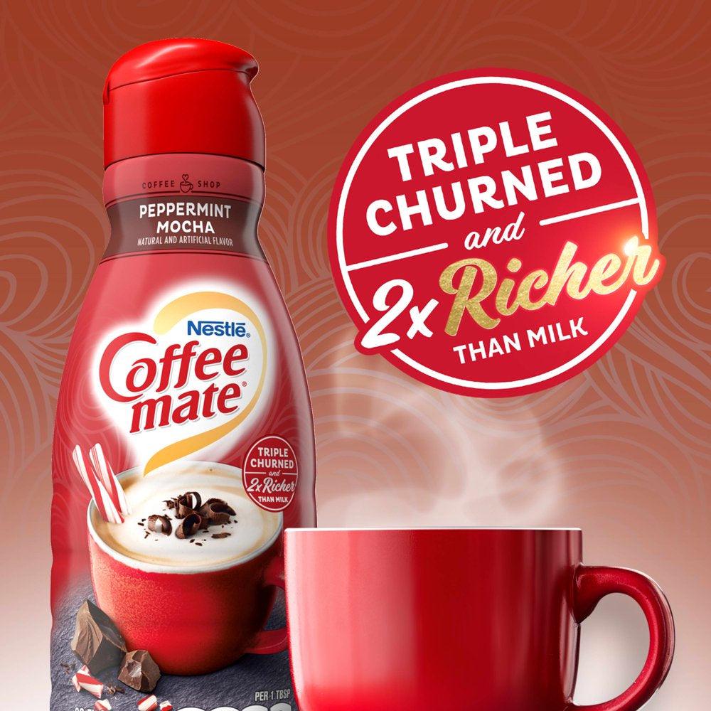 Nestle Coffee Mate Peppermint Mocha Liquid Coffee Creamer, 32 Fl Oz