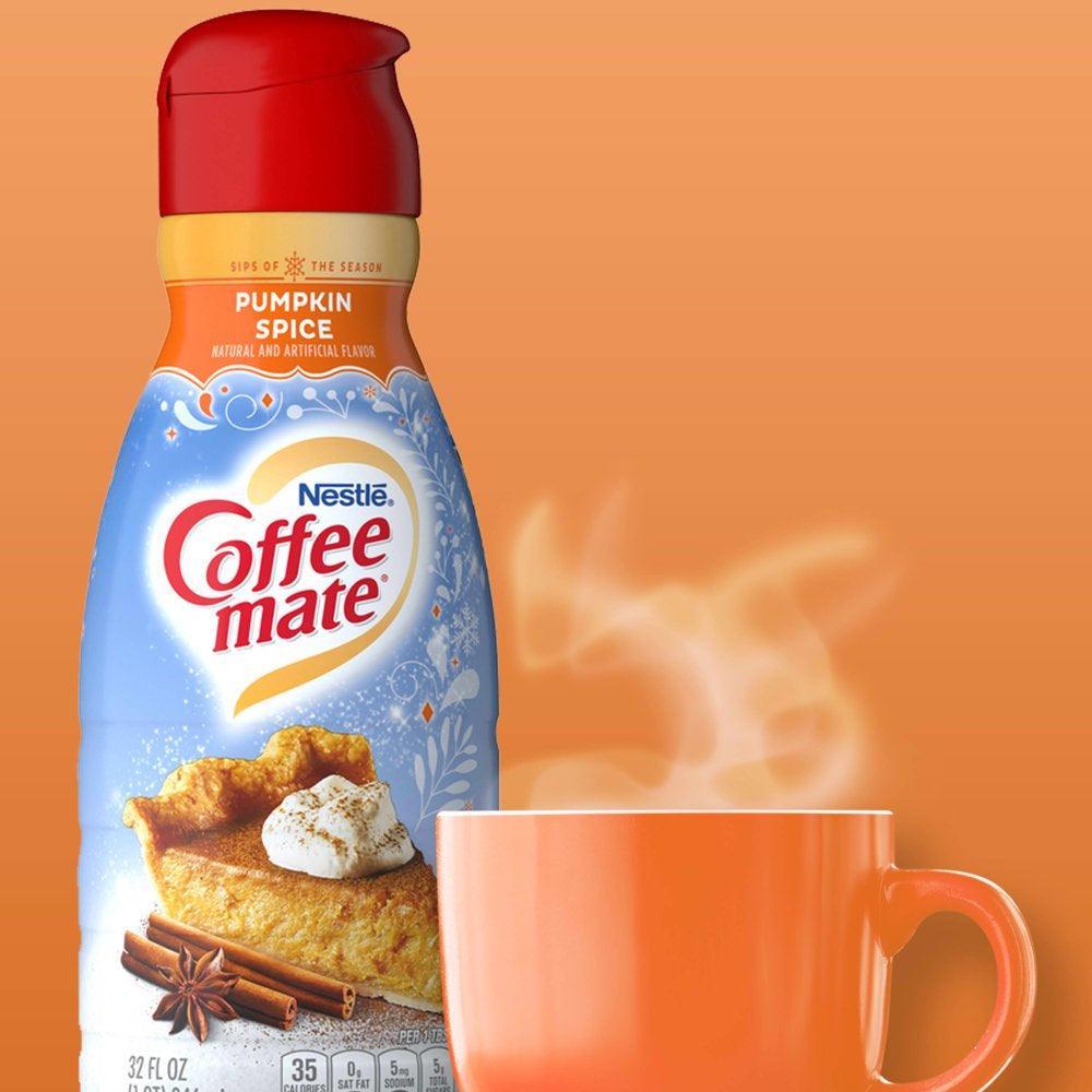 Nestle Coffee Mate Pumpkin Spice Liquid Coffee Creamer, 32 Fl Oz