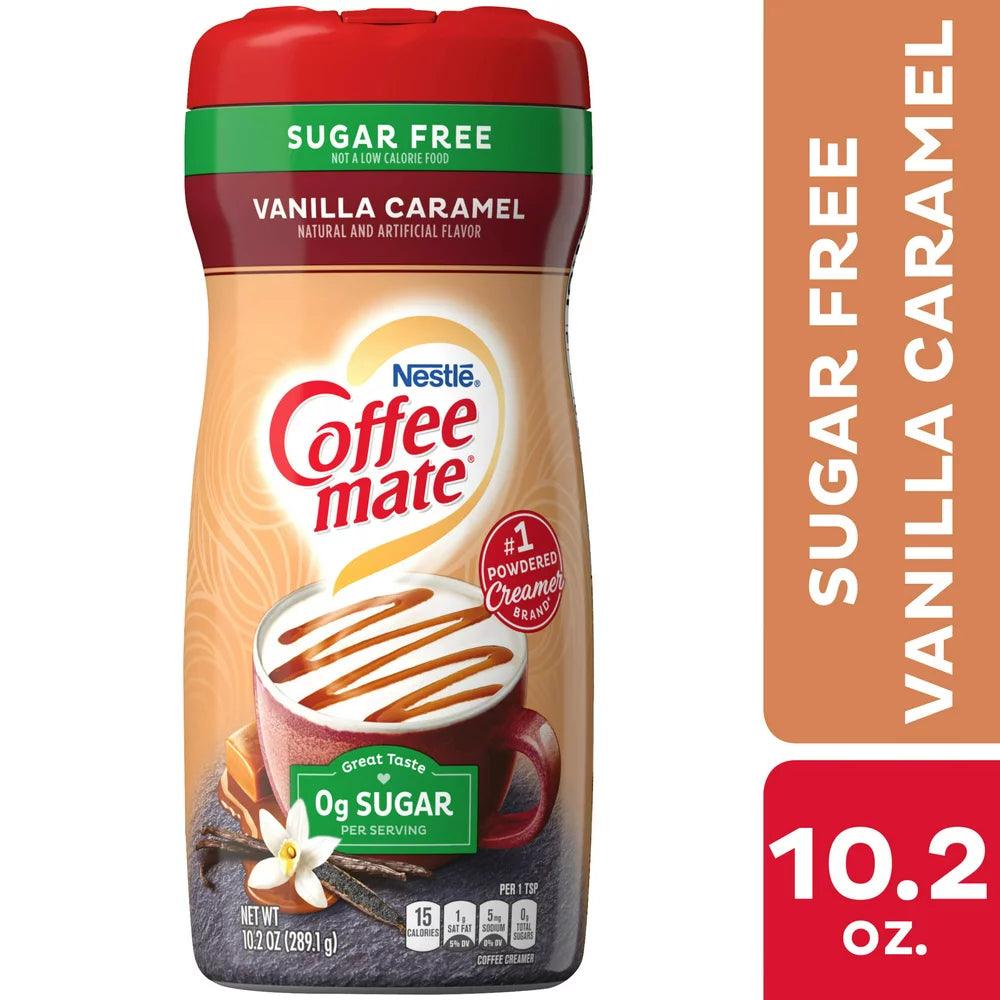 Nestle Coffee Mate Vanilla Caramel Sugar Free Powder Coffee Creamer, 10.2 Oz