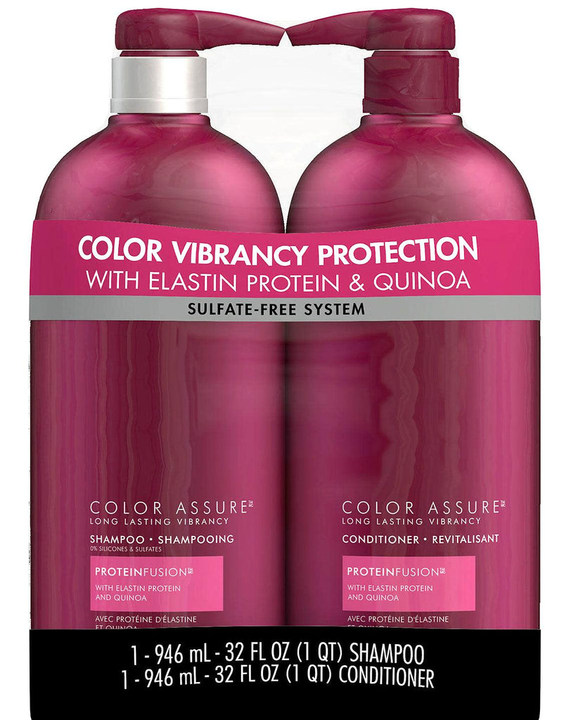 Nexxus Color Assure Shampoo and Conditioner 32Oz 2 Pk *Color Treated Hair